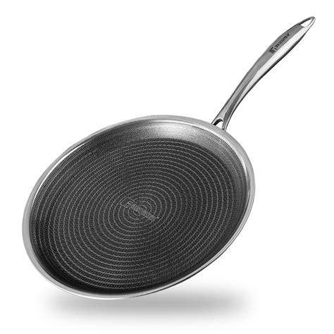 Buy Bergner Hitech Prism TriPly Stainless Steel 30 cm Tawa, Non Stick ...