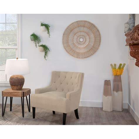 Sagebrook Home Off-white Ceramic Modern Sculpture at Lowes.com