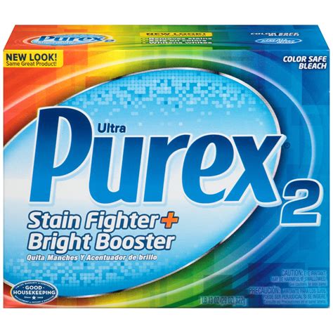 Purex2 Powder Color Safe Bleach, Stain Fighter and Bright Booster, 29 ...