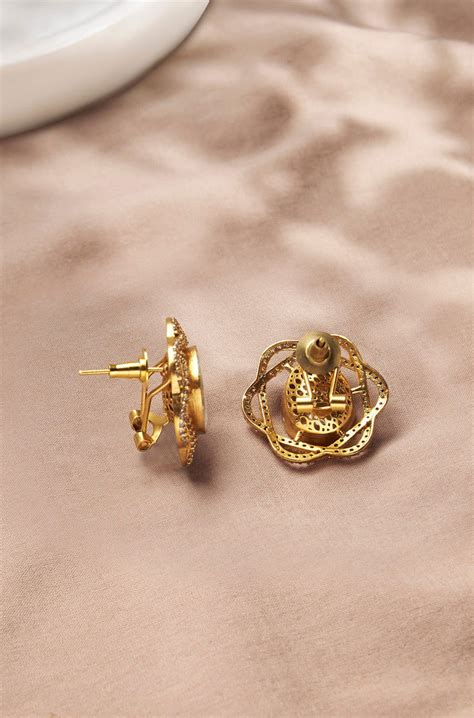 Mesmerizing Polki Stud Earrings – Joules by Radhika