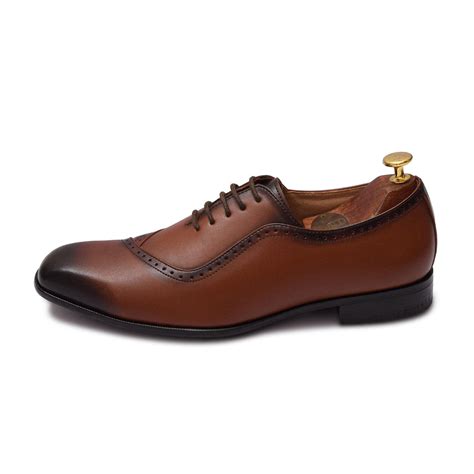 Buy Stalin Tan Square Toe Lace-Up Premium Vegan Leather Shoes