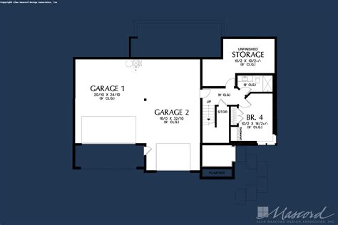 Contemporary House Plan 1261A The Shasta: 2098 Sqft, 4 Beds, 3 Baths