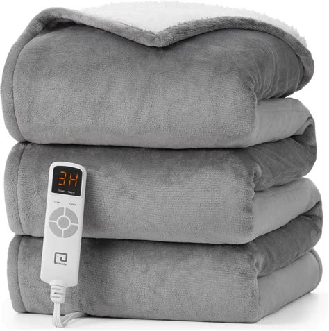 EHEYCIGA Heated Blanket Electric Blanket Throw - Heating Blanket with 6 ...