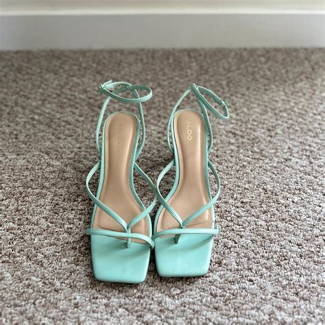 ALDO Women's Blue Sandals | Depop