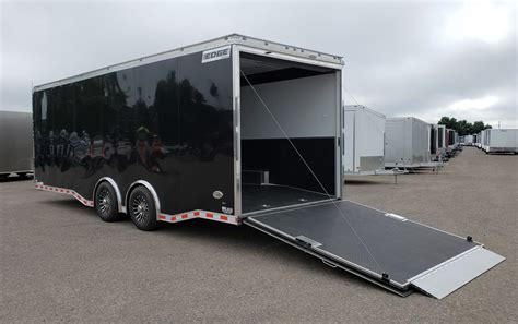 Car Hauler - 2019 Haulmark 8.5x24 12k EDGE Pro Series Race Trailer - Black | TrailersUSA