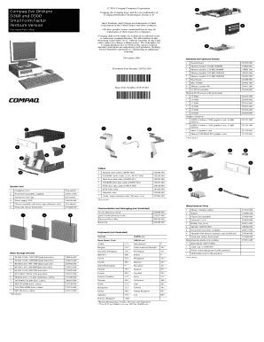 Fillable Online Compaq Evo Deskpro D300 and D500 Small Form ... Fax ...
