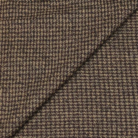 Blazer Fabric Modella Acrylic self Check Tweed Colour Metallic Gold ...