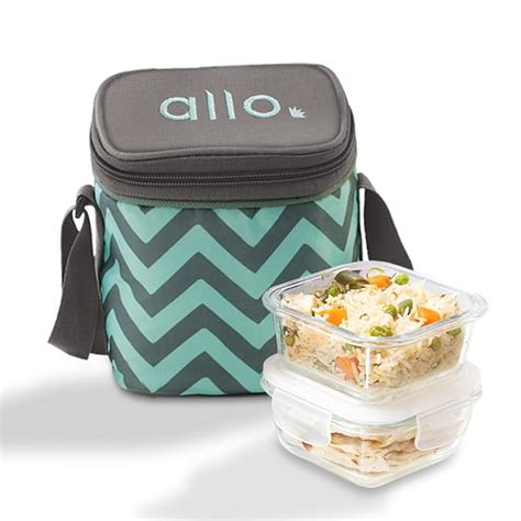 Buy Allo Food Safe Borosilicate Glass Lunch Box, 450C Microwave Safe ...