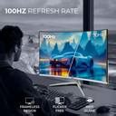 Foxin 68.58 cm (27 inch) Curved Full HD LED Backlit VA Panel Monitor ...