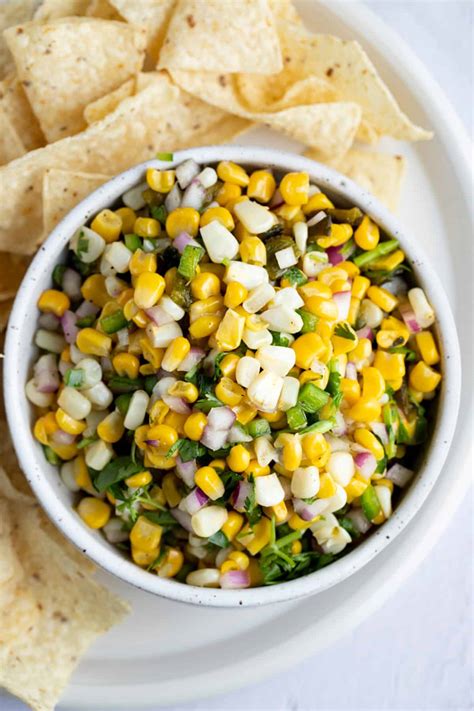 Roasted Chili Corn Salsa - Easy Healthy Recipes