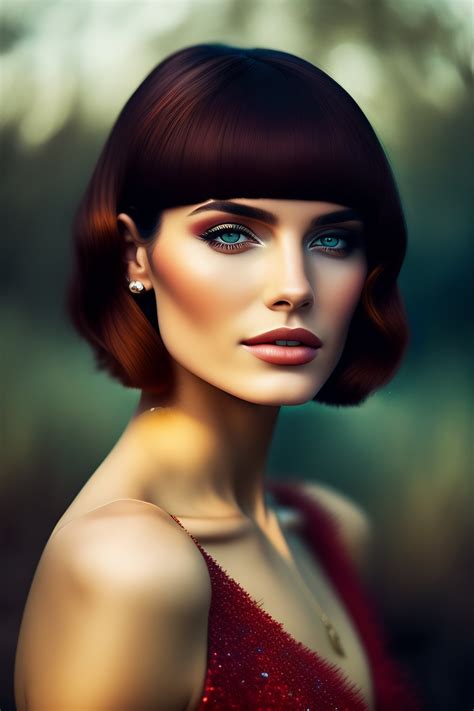Lexica - Analog style picture of a beautiful russian girl, short bob ...