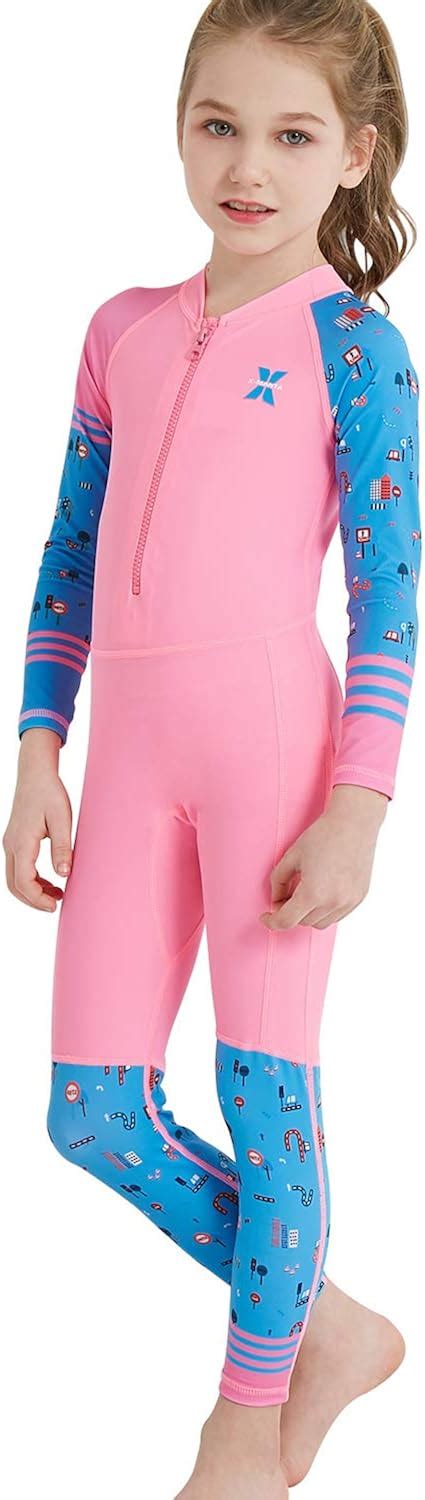 Buy DIVE & SAIL Kids One Piece Long/Short Sleeve Swimsuit Sun ...