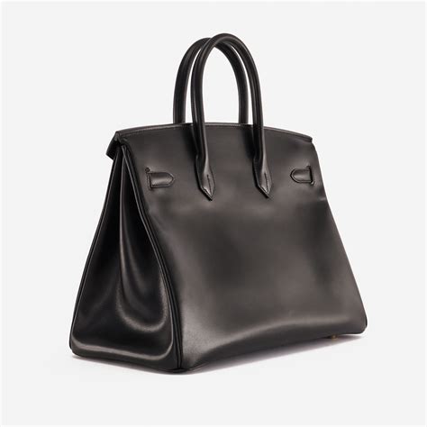 Hermès Birkin 35 Box Black | SACLÀB