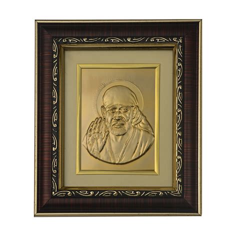 PrayEveryday - Sai Baba Photo Frames | Sai Baba Gold Plated Frame for ...