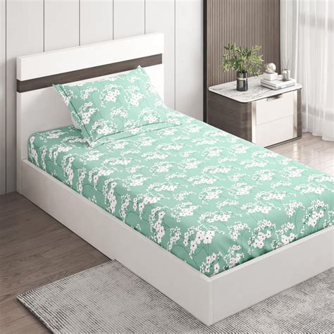 Buy Juniper Microfibre Printed 2Pcs Single Bedsheet Set from Home ...