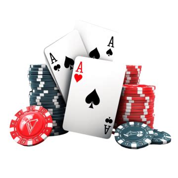 3d Render Of Aces Card With Poker Chips Dices Element, 3d Render ...