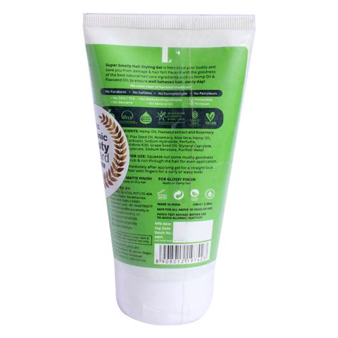Super Smelly Hemp Hold Natural Hair Gel, 100 ml Price, Uses, Side ...