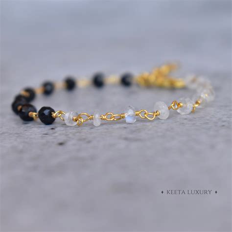 Buy Rise And Shine - Black Onyx and Moonstone Bracelets Online at Keeta ...