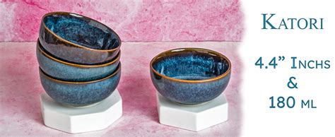 Bodhi House Handcrafted Stoneware Reactive Glaze Ceramic Dinner Set, 20 ...