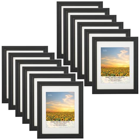 6 Pack: Black 8" x 10" Frame With Mat, Lifestyles™ by Studio Décor ...