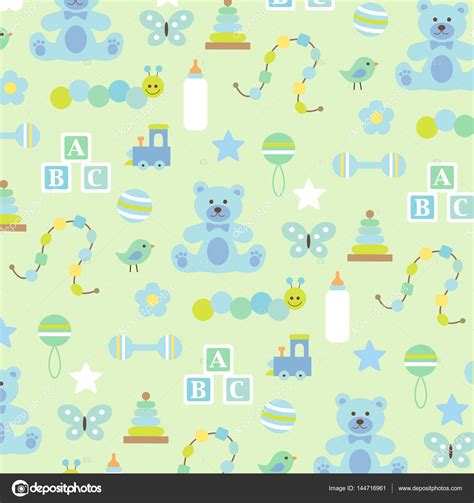 Baby pattern background Stock Vector by ©scrapster 144716961