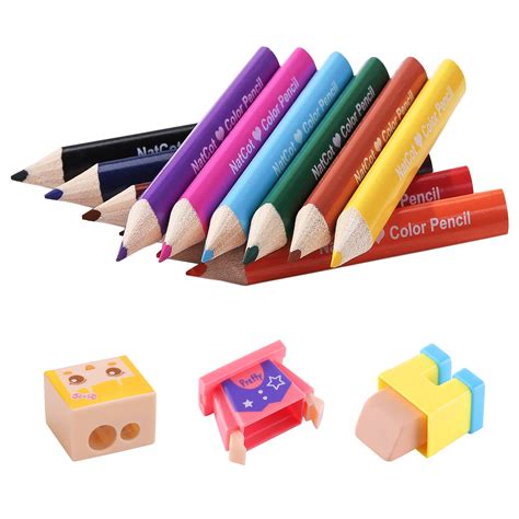 Triangular Color Pencils 12 Fat Colored Pencils For Kids Coloring ...