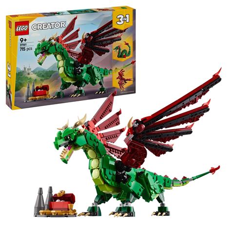 LEGO | LEGO Creator 31161 3in1 Medieval Dragon Toy Playset | Lego ...