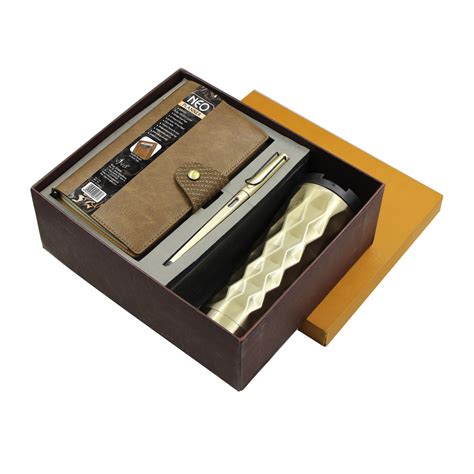 Neo - NPF 3pcs Gift Set (Notebook + Pen + Flask) | Perfect for personal ...