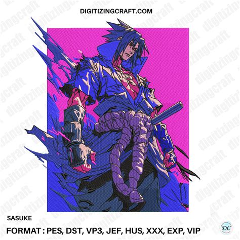 Sasuke Embroidery Design File – Digitizing Craft