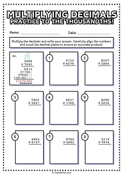 Image result for Multiplying with Decimals Worksheet