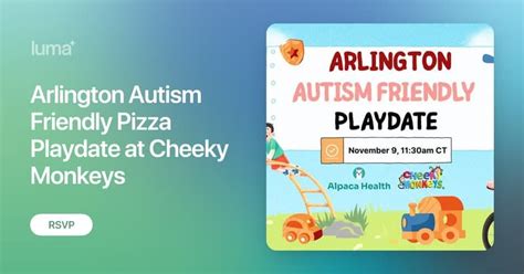 Arlington Autism Friendly Pizza Playdate at Cheeky Monkeys, Arlington ...