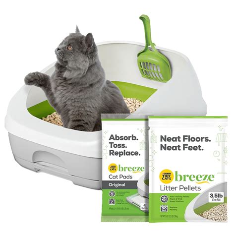 Purina Tidy Cats Breeze Starter Kit Cat Litter Box Made Easy Kitty ...