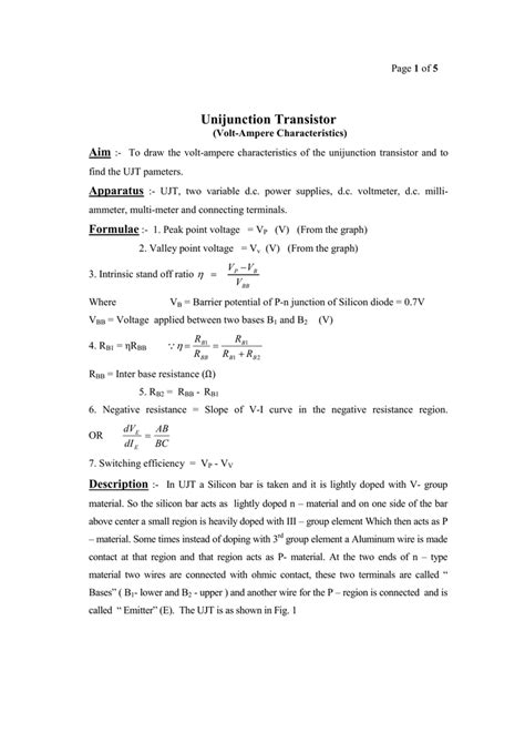 Image result for Unijunction Transistor
