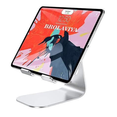 BROLAVIYA Universal Adjustable Aluminium Tabletop Metal Mobile/Tablet ...
