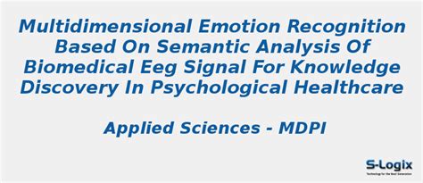 Semantic Analysis of Biomedical EEG Signal for Knowledge | S-Logix