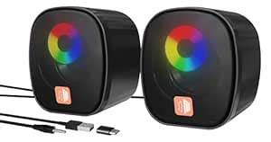 MELOGAGA Computer Speakers for Desktop, USB Powered PC Speaker with ...