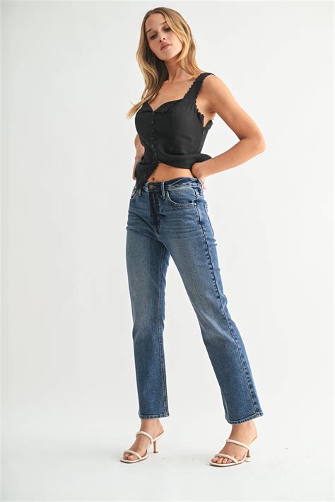 Just Black Denim Slim Cropped Bootcut | Garmentory
