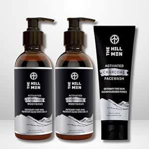 Buy The Hil Men Activated Charcoal Bodywash Remove Dead Skin Cells (500 ...