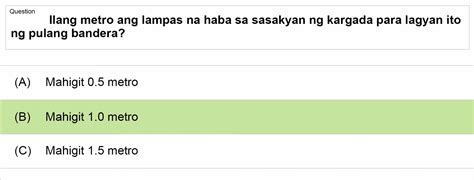 Image result for Lto Exam Answer Key Tagalog