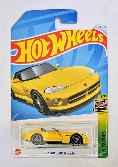Hot Wheels Exotics – ’92 Dodge Viper RT/10 Amarelo - Universo Hot Wheels