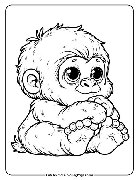 Amazing Gorilla Coloring Pages - Free and Printable! | Animal coloring ...