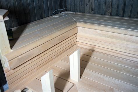 Sauna ja KPH – Vaihe 4: Saunan lauteet, valaistus, kiviseinä ja ...