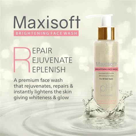 Buy MAXISOFT BRIGHTENING FACE WASH 100 ML|WITH LICORICE, ALOE VERA ...