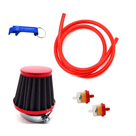 Buy TC-Motor Red 38mm Air Filter Fule Cleaner Line Hose For 50cc 70cc ...