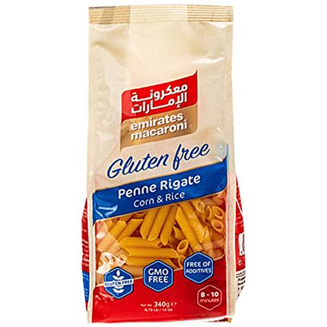 Buy Emirates Macaroni Gluten Free Penne Rigate Pasta Corn & Rice Online ...