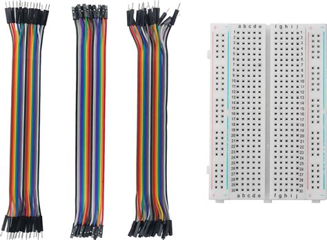 Electronic Spices Breadboard Solderless 400 Tie Points with 60pcs ...