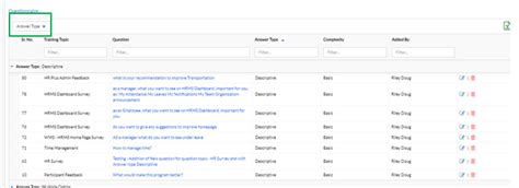 AC-Questionnaire Options Setup