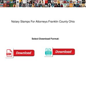 Fillable Online Notary Stamps For Attorneys Franklin County Ohio ...