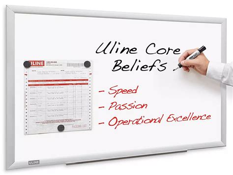 Magnetic Steel Dry Erase Board - 3 x 2' H-5827 - ULINE