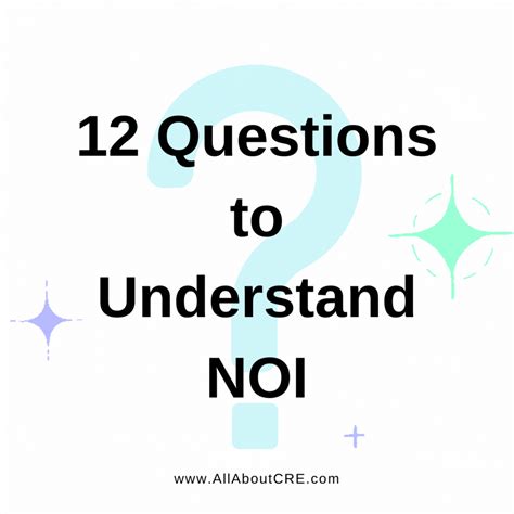 12 Questions To Understand NOI - All About CRE